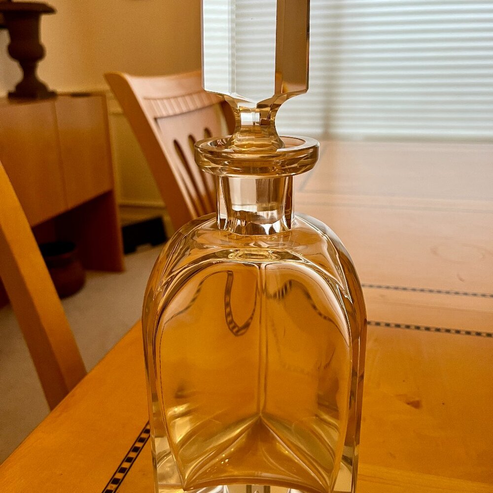 Atlantis Lead Crystal Triangular Decanter - Picture 3 of 3